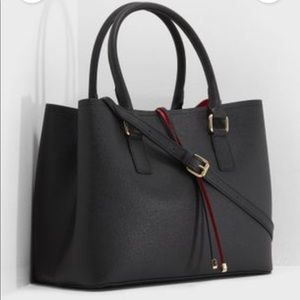 Aldo Black and Red Frenarien Tote